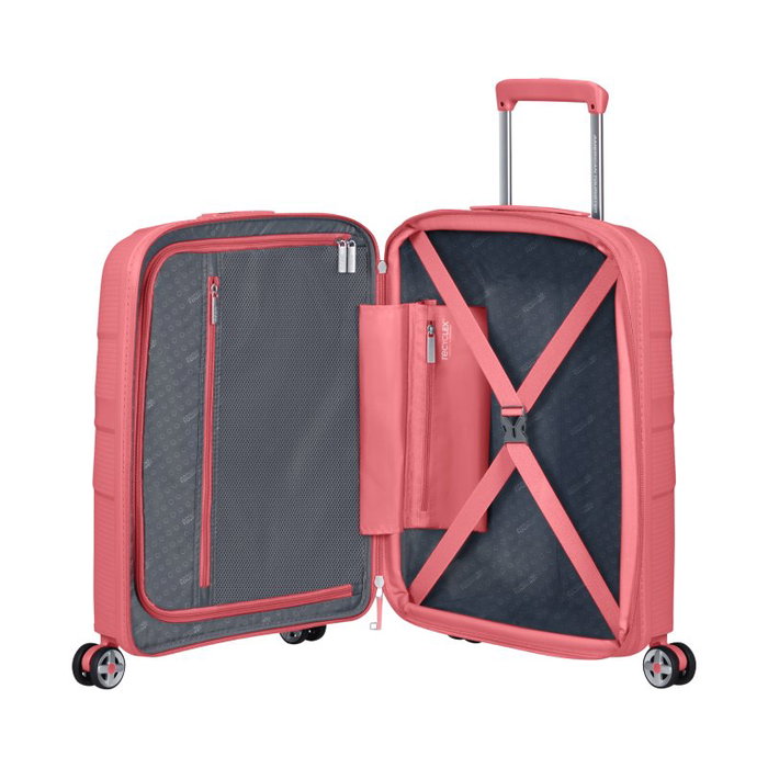 American Tourister Starvibe Spinner Maleta de Cabina Expandible Coral